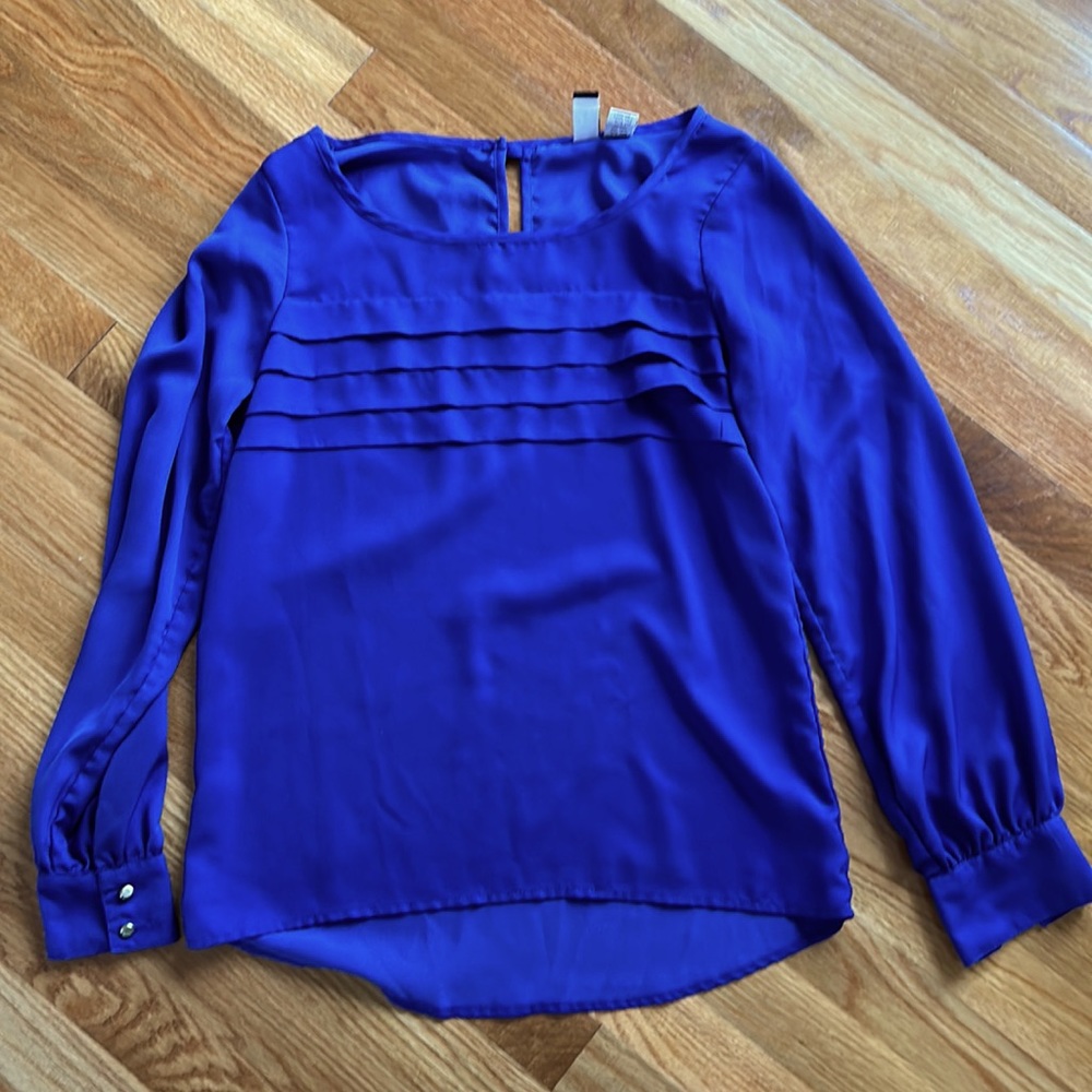 Dark blue womens blouse size XS